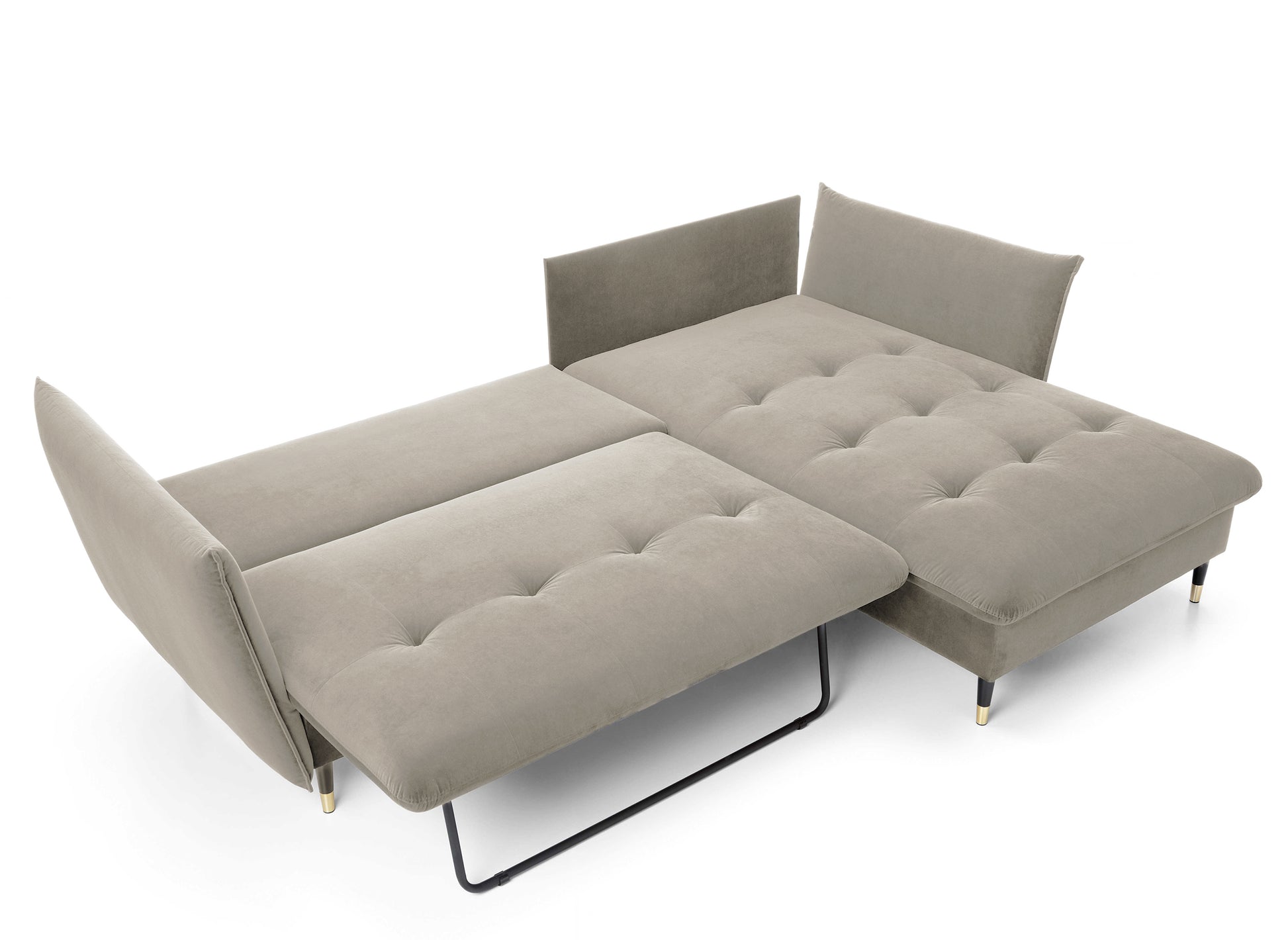 Dīvāns Bazlam 91/258/167 cm Matt Velvet 09 - N1 Home