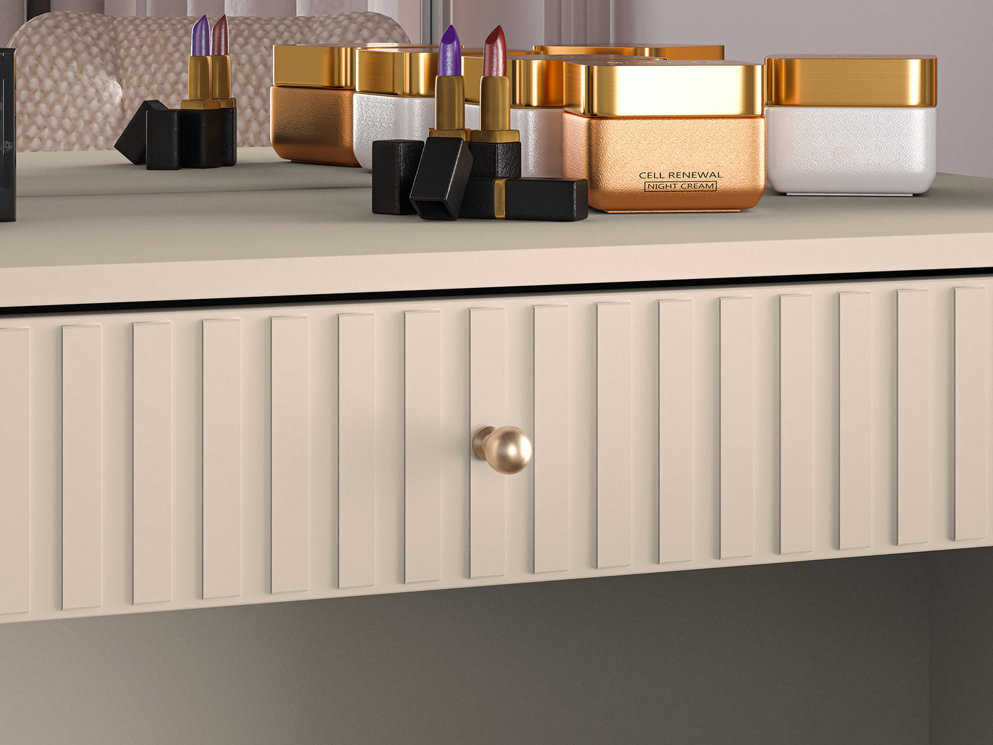 Konsole Galeto 78/92/40 cm bēšs - N1 Home