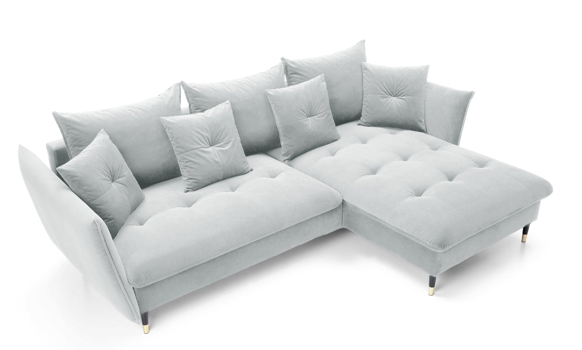 Dīvāns Bazlam 91/258/167 cm Matt Velvet 83 - N1 Home