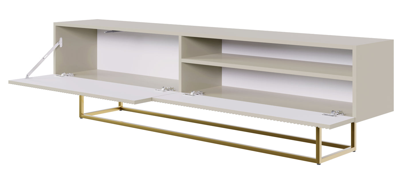 TV skapis Velda A 175/46/31 cm bēšs/zelts