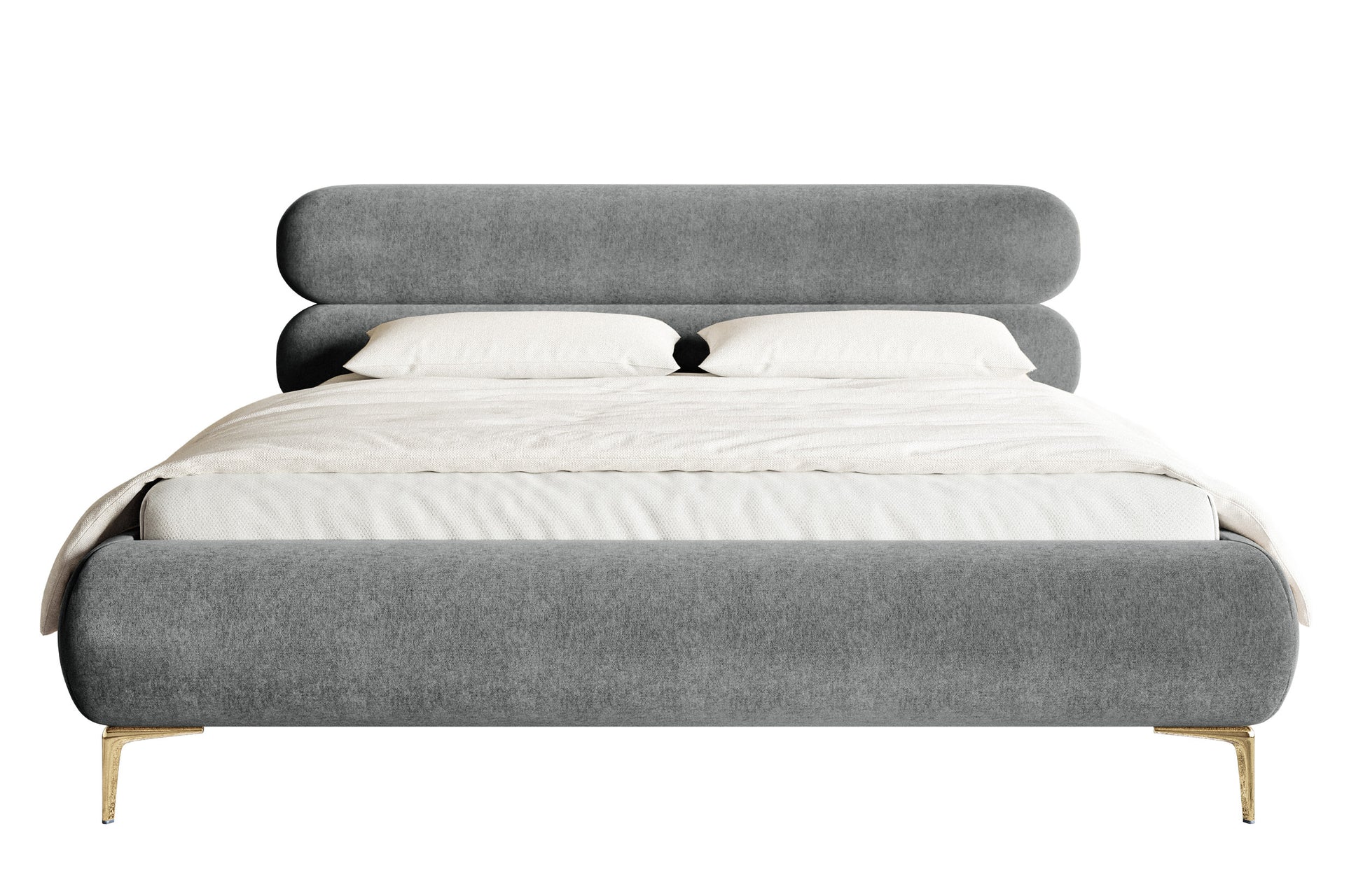 Gulta  Loure 140/160/180x200 cm Amon 11/zelts kājas - N1 Home