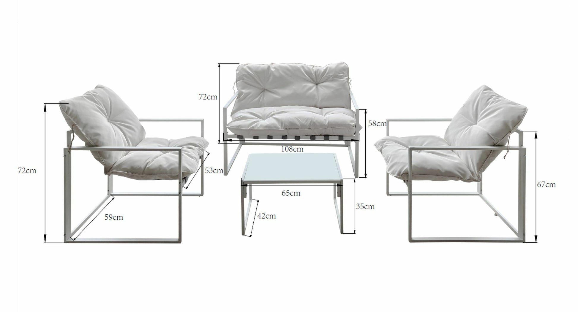 Dārza komplektu Mori krēms - N1 Home