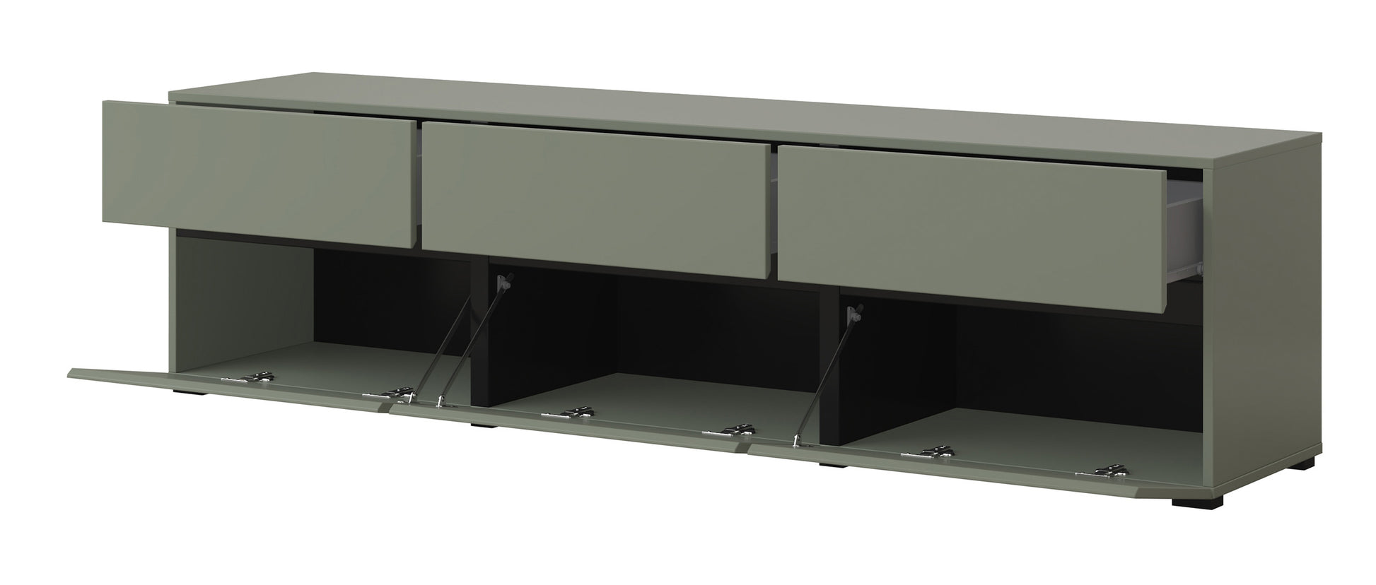 Kumode Kruzat 180/48/40 cm zaļs - N1 Home