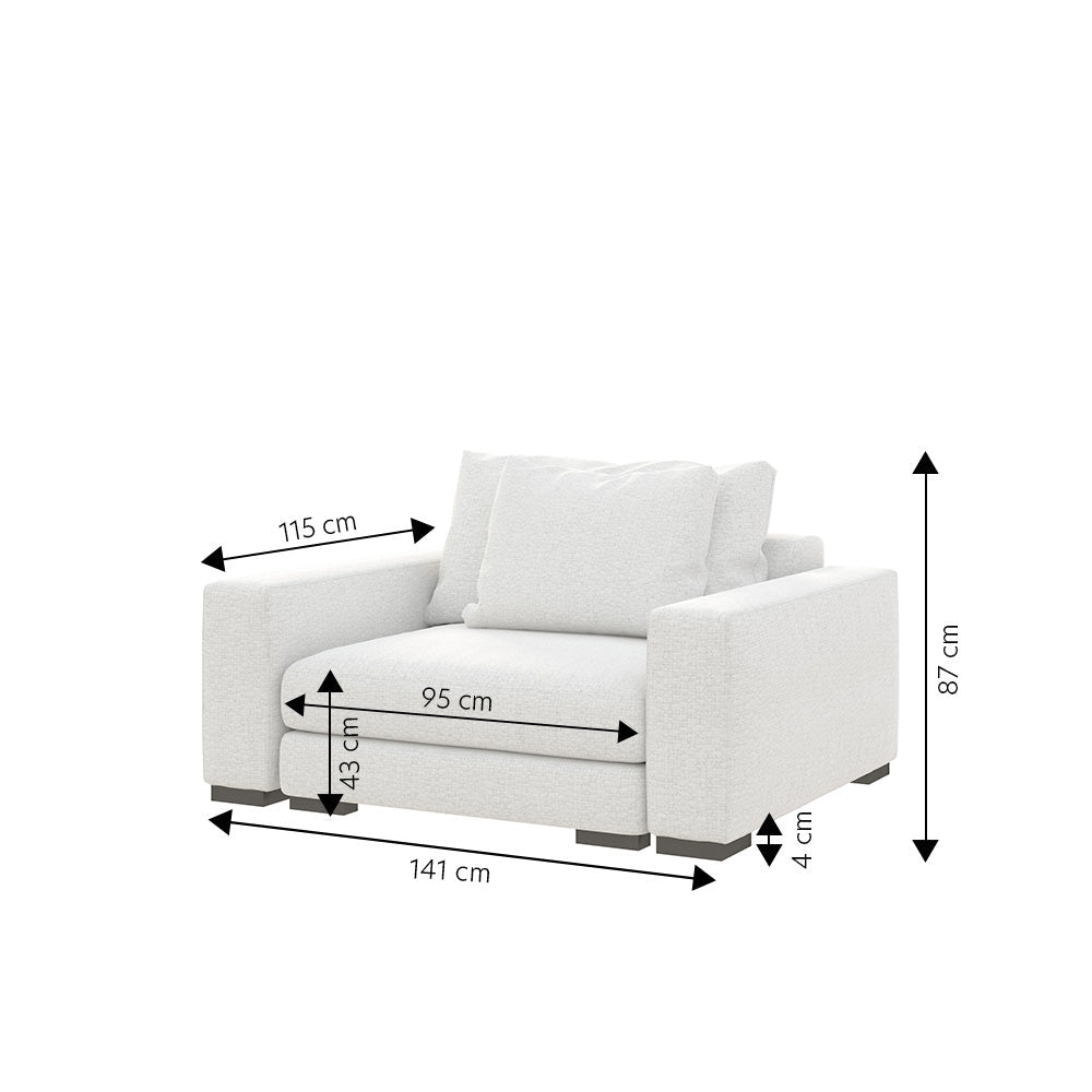 Krēsls Milia 87/141/115 cm Storm 02