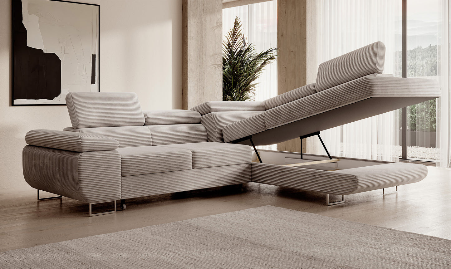 Dīvāns Steva 90/275/203 cm Poso 100 - N1 Home