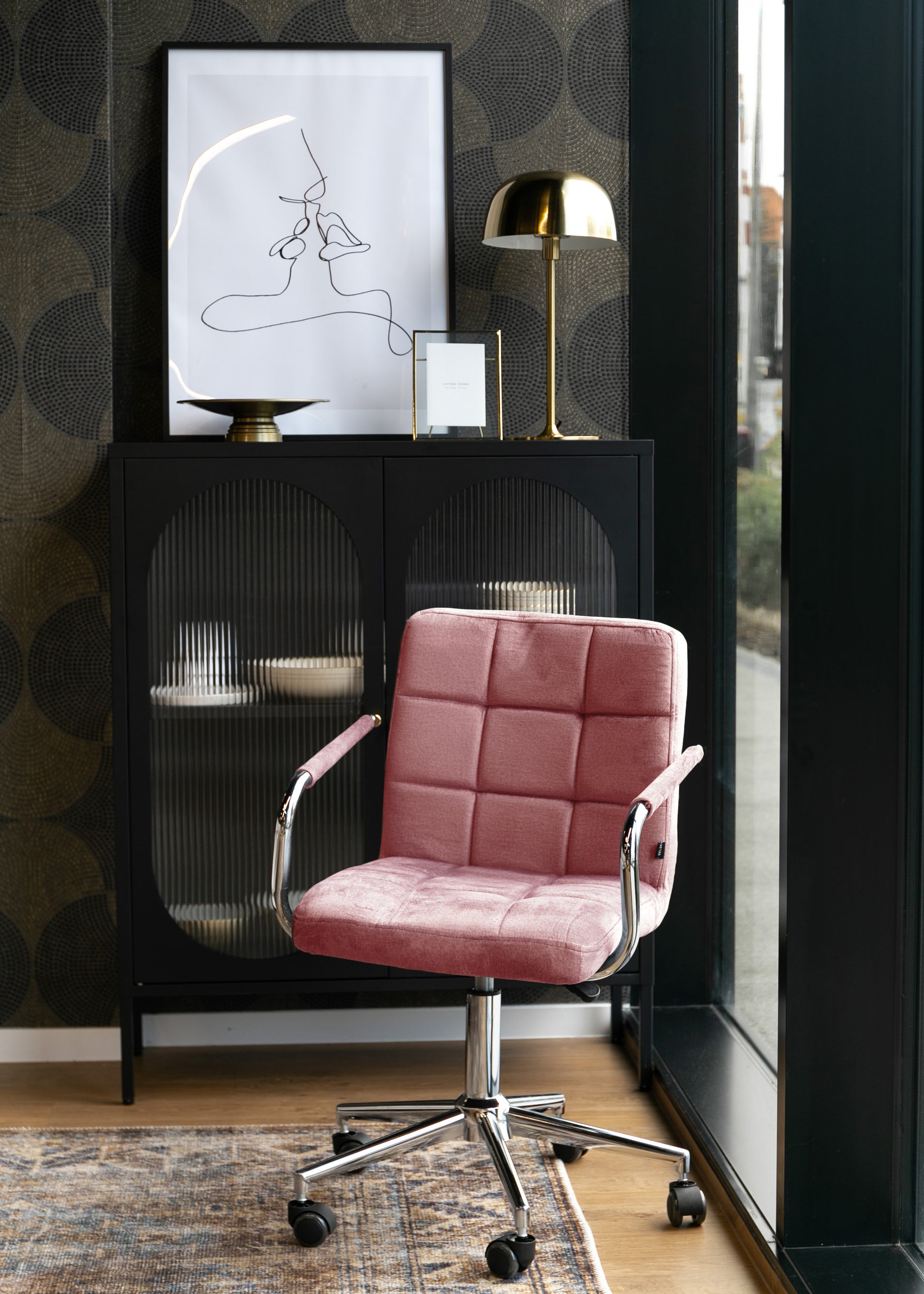 Krēsls Setr 82/43/37 cm rozā - N1 Home