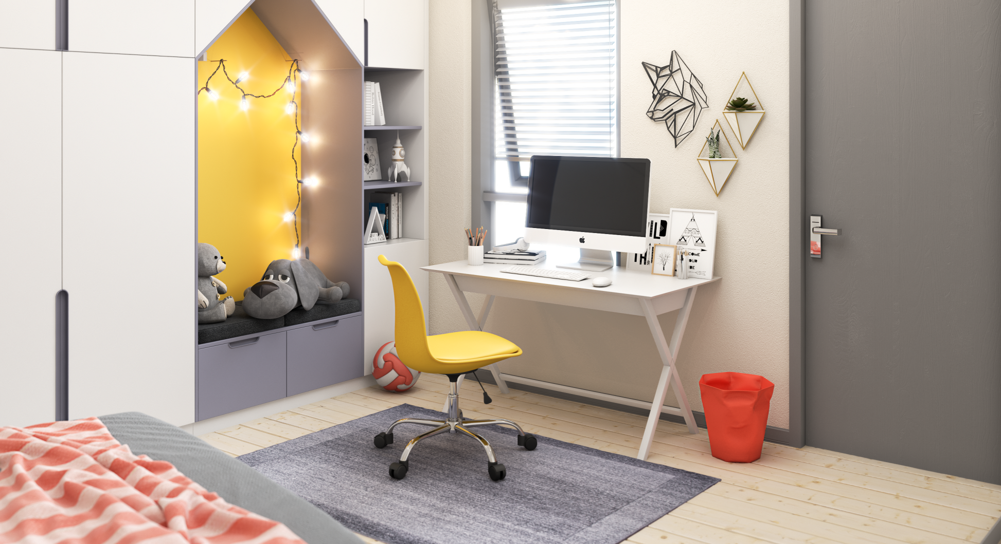 Krēsls Nyk 79,5/48,5/42,5 cm dzelts - N1 Home