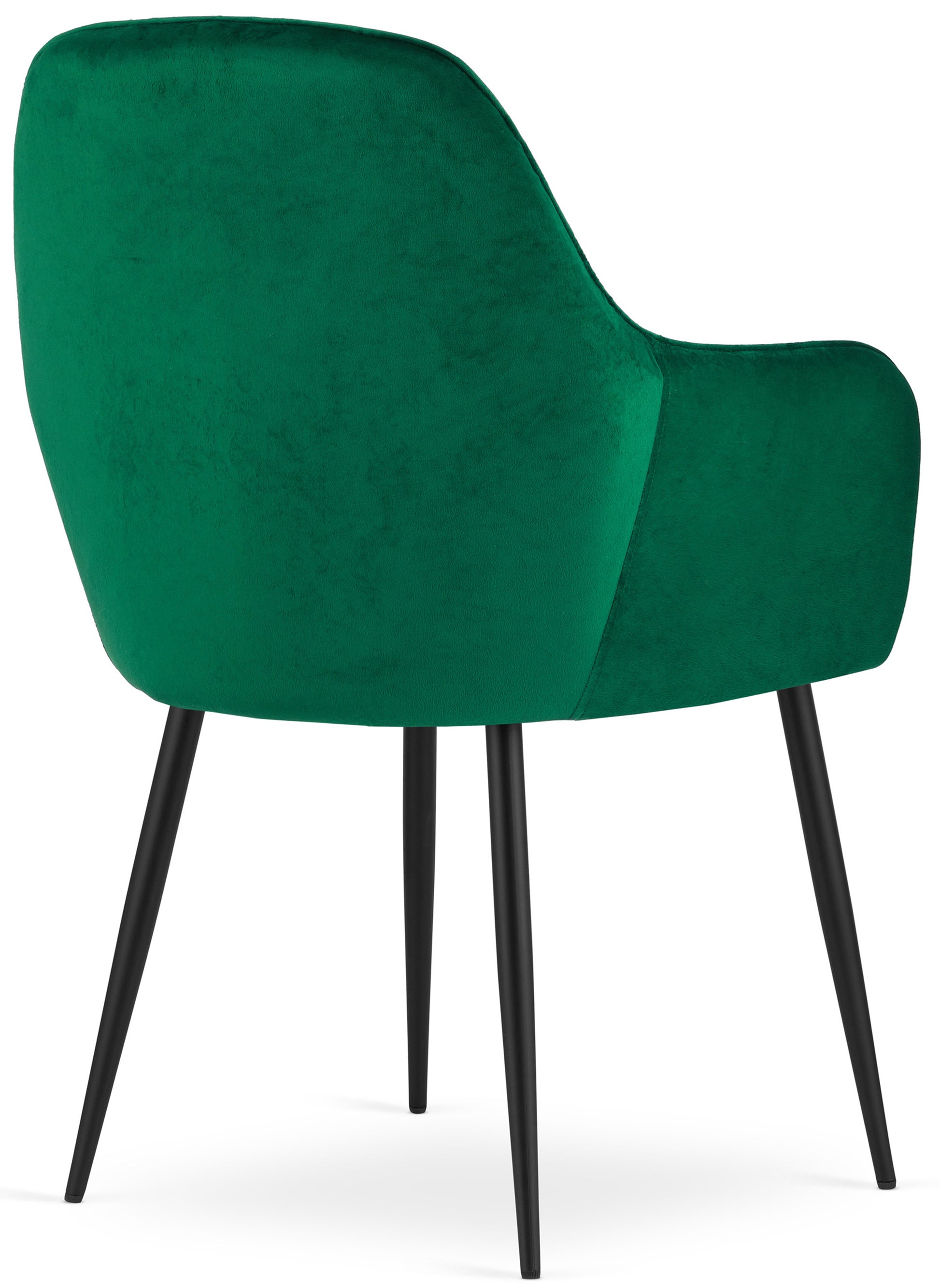 MERSYM Polsterēts krēsls no tumši zaļa samta - N1 Home