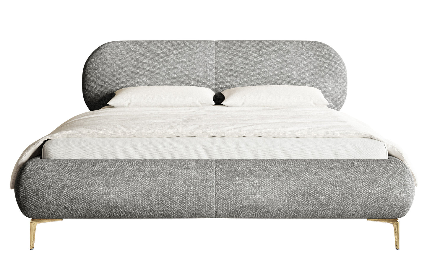 Gulta Valeo 140/160/180x 200 cm Melody 3 (Agmamito), zelta kājas - N1 Home