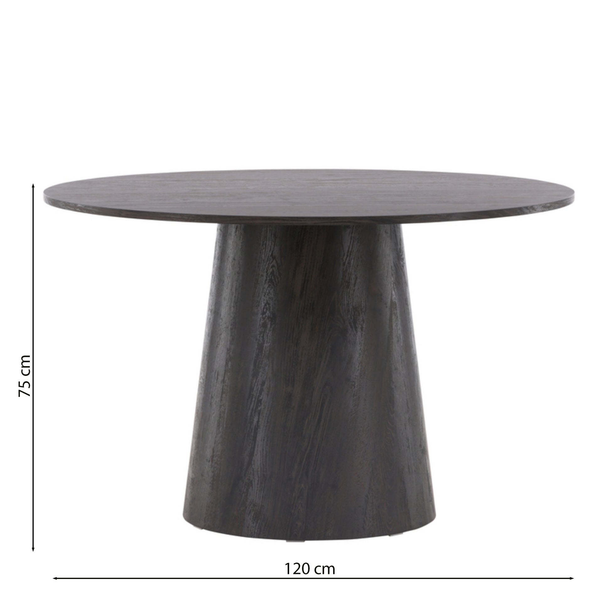 Galds Agrer 75/120/120 cm tumši brūns - N1 Home