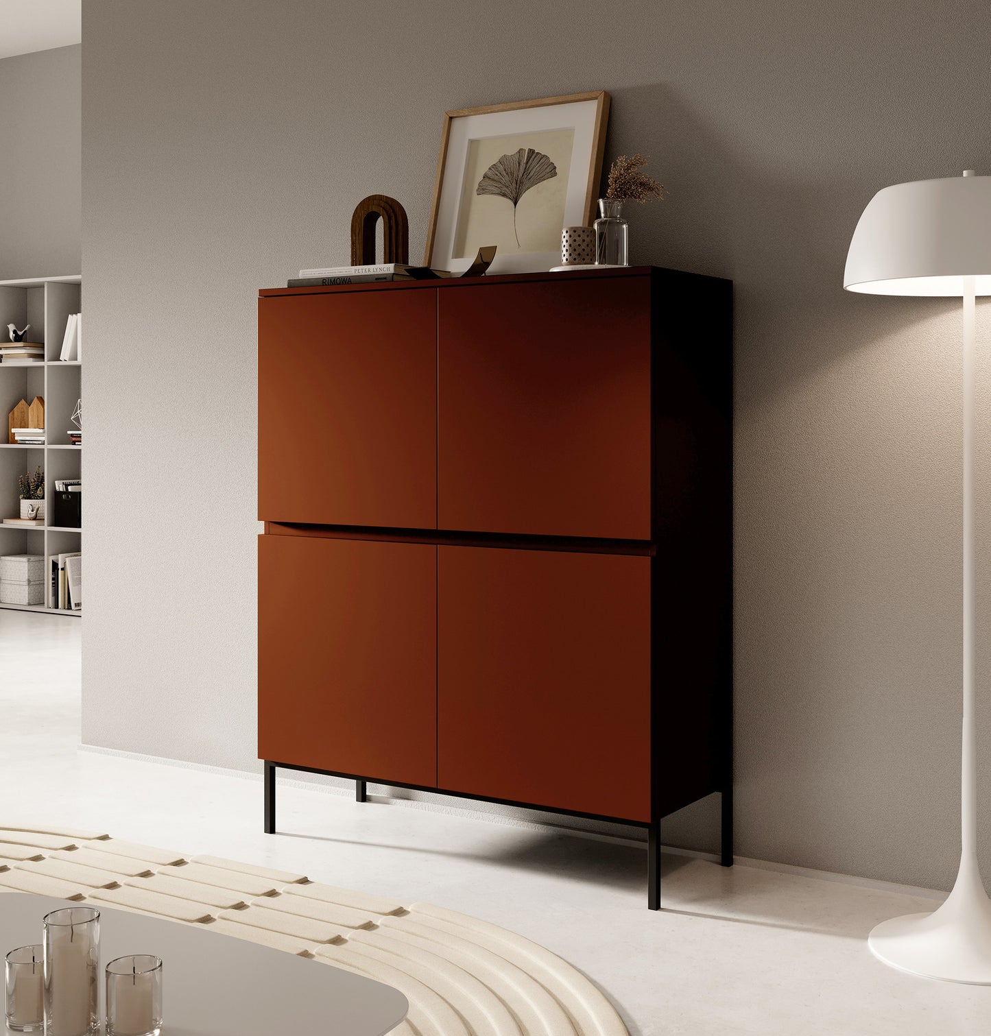 Kumode Bommo 100/122/35 cm terrakota - N1 Home