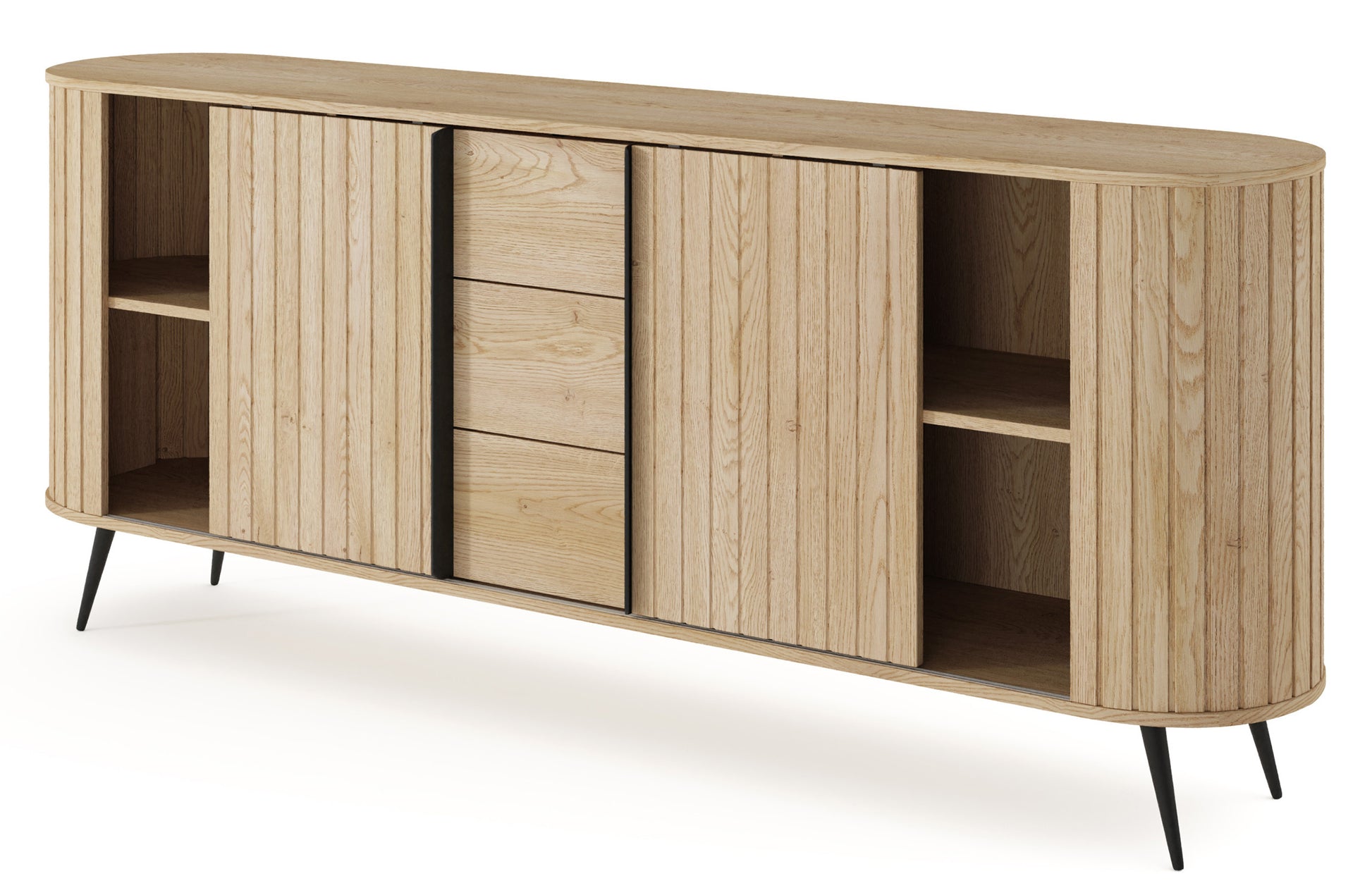 Kumode Lavas 196/81/40 cm Kremonas ozols - N1 Home