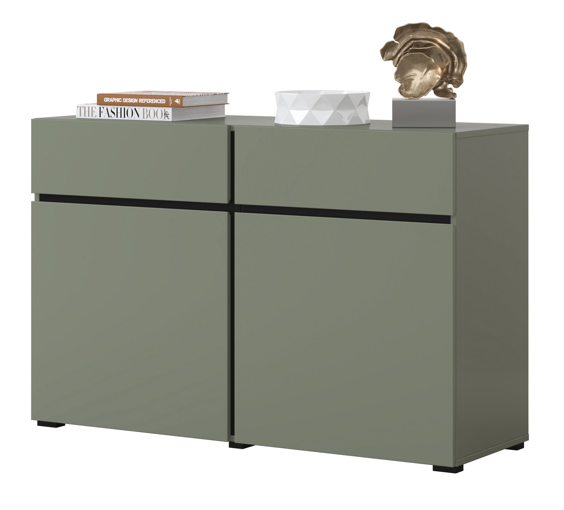 Kumode Kruzat 119/78/40 cm zaļs - N1 Home