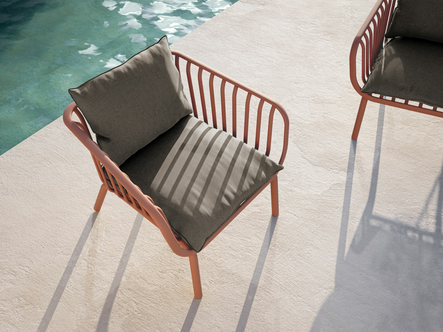 Dārza mēbeļu komplekts Bari sarkans - N1 Home