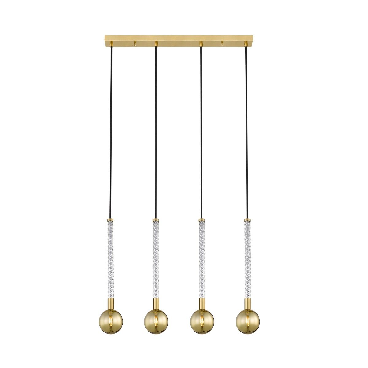 Piekaram lampa Midls 66/71/11 cm zelts