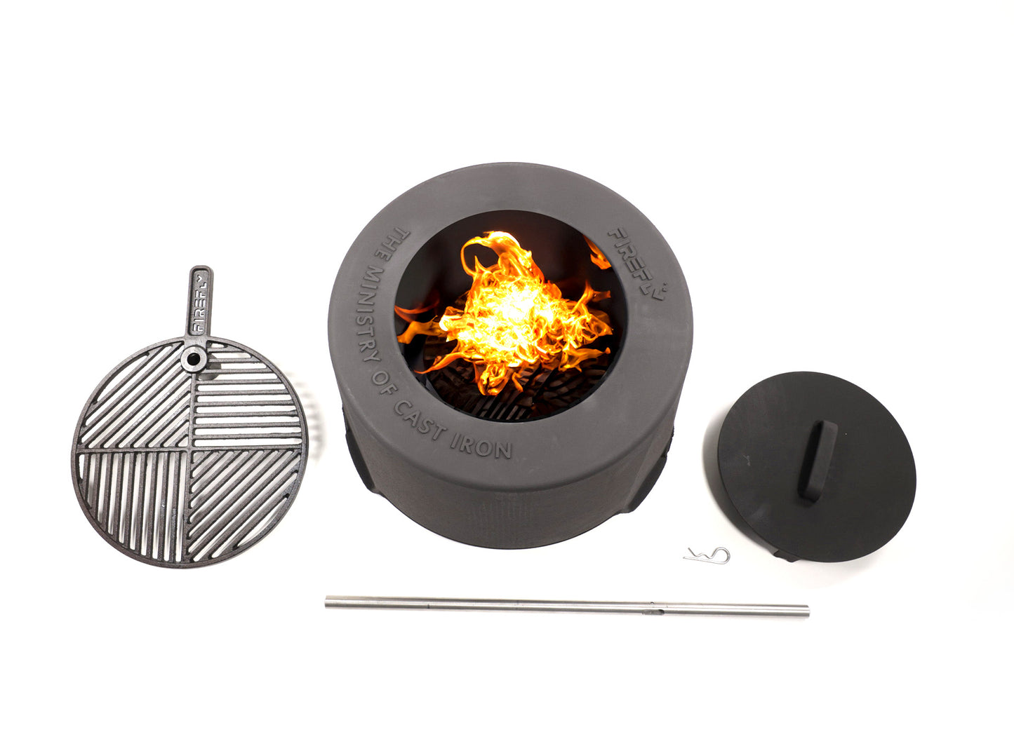 Bezdūmu kamīns Flyfire  56/33/56 cm melns - N1 Home