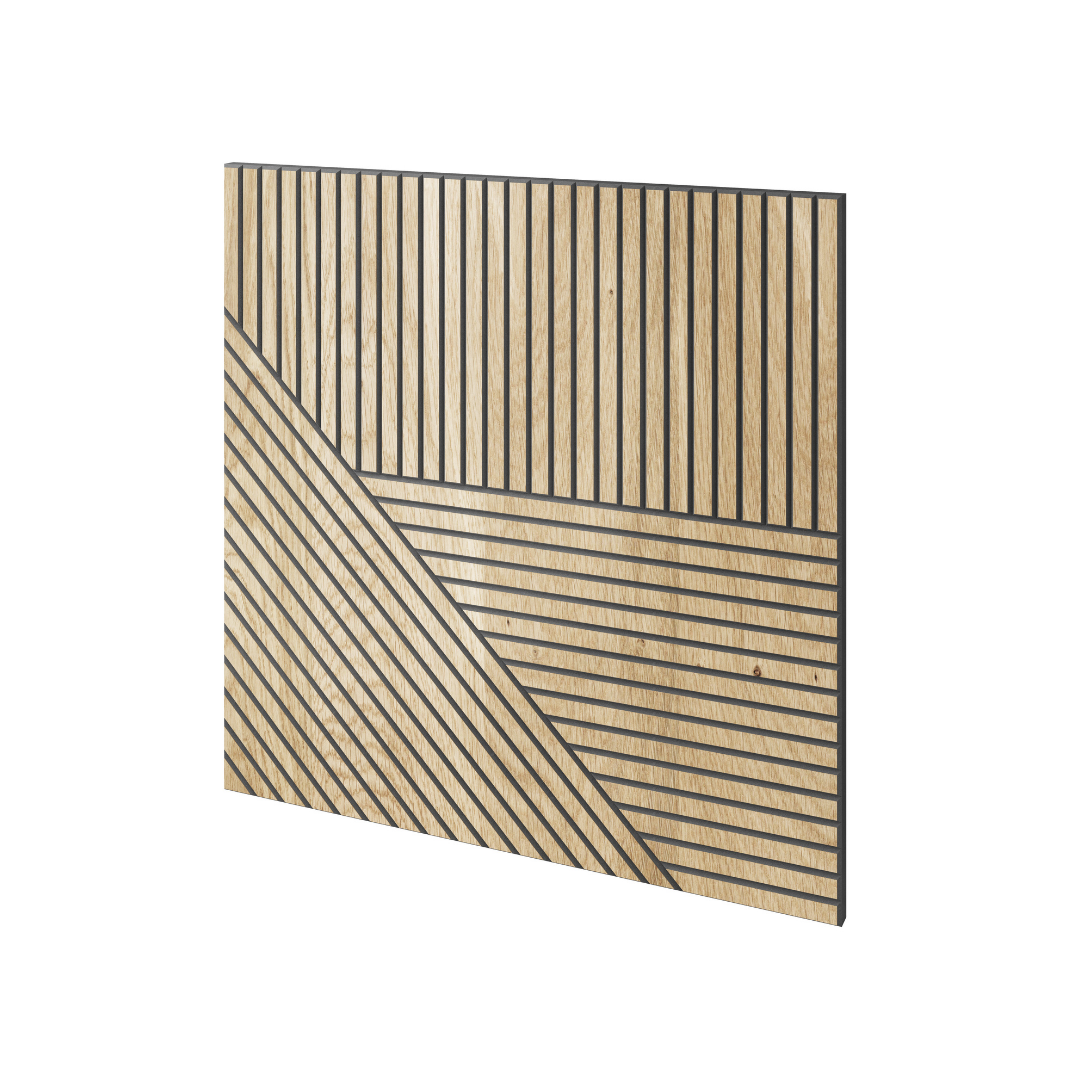 Frēzēts ozola finiera panelis TR  60x60 - N1 Home