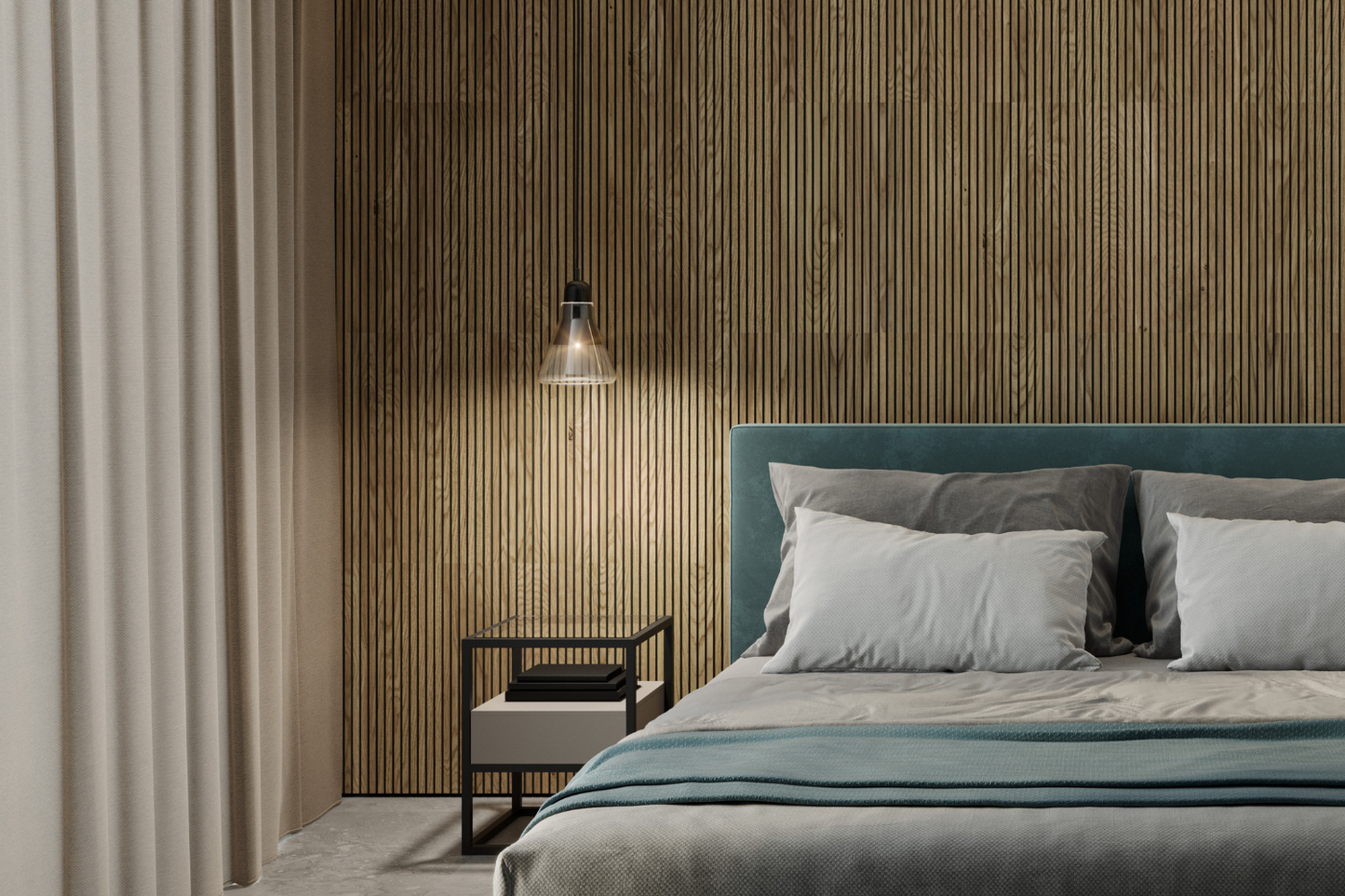 Frēzēts ozola finiera panelis BL 60x275cm - N1 Home