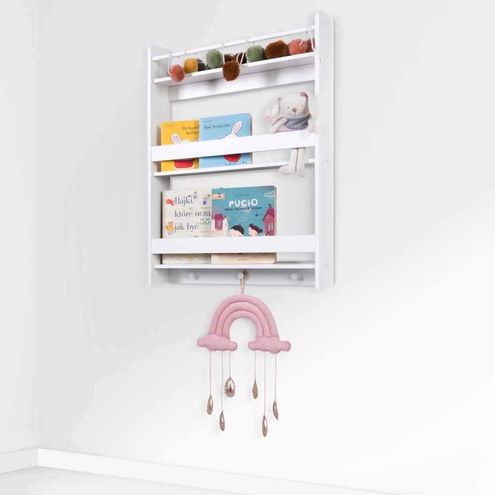 Universāls plaukts 59/84/14 cm balta - N1 Home