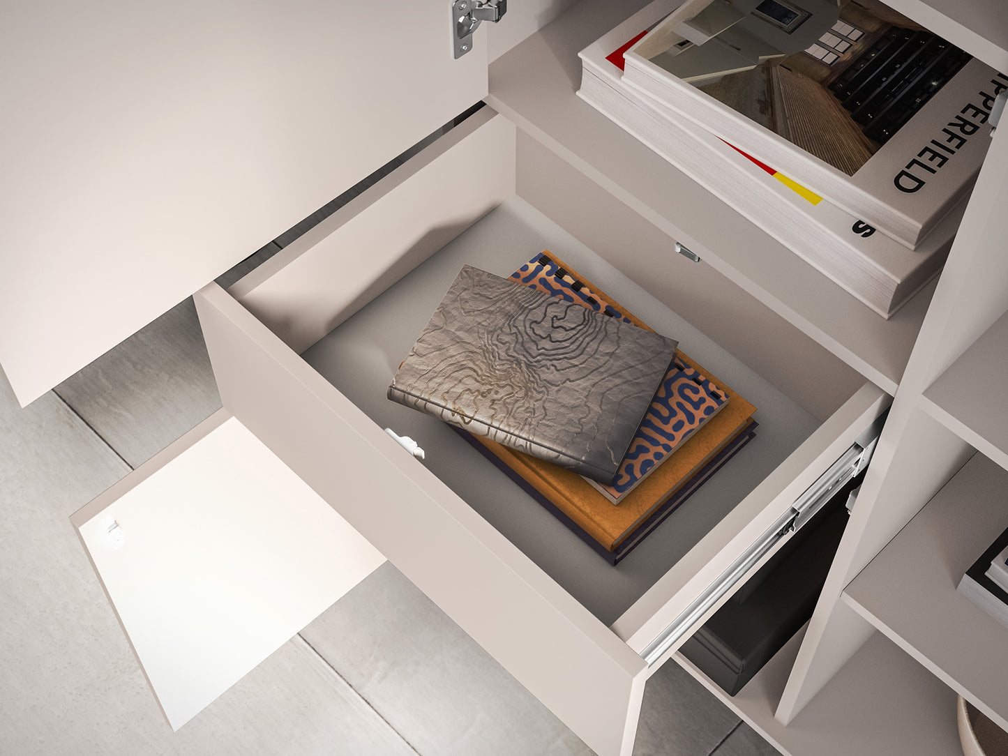 Skapis Baree 92/150/40 cm kašmirs