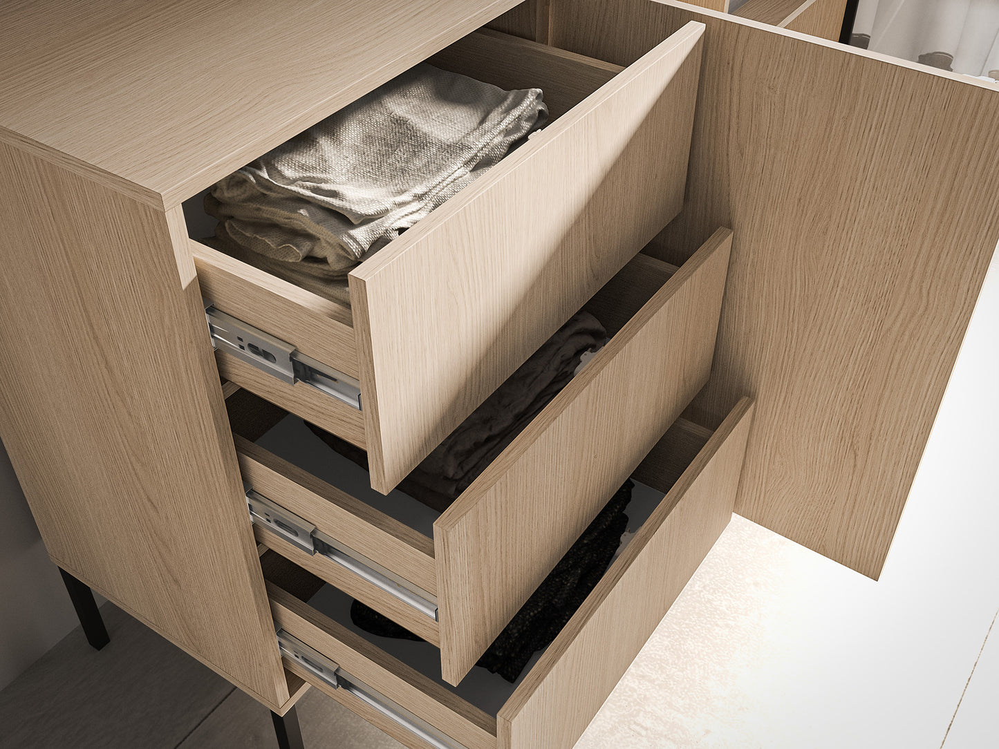 Kumode Baree 160/86/40 cm Lindberg ozols - N1 Home