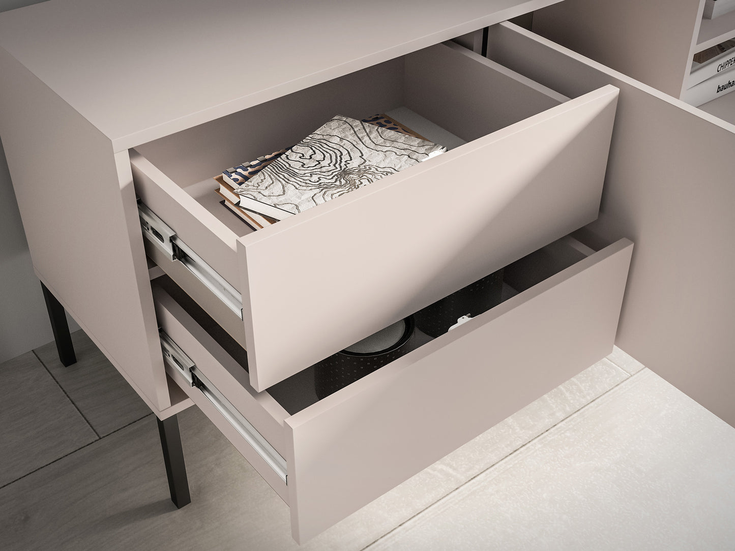 TV skapis Baree 160/59/40 cm kašmirs