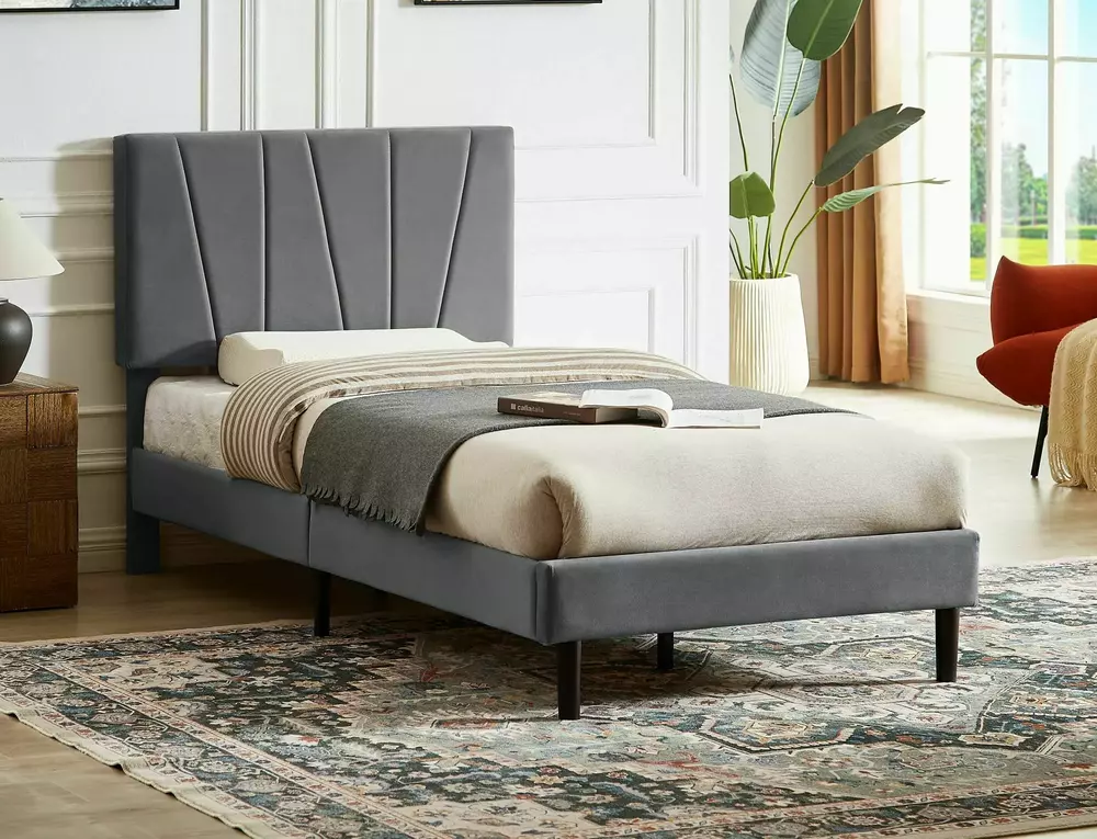 Gulta KORI 90/200 cm pelēks - N1 Home