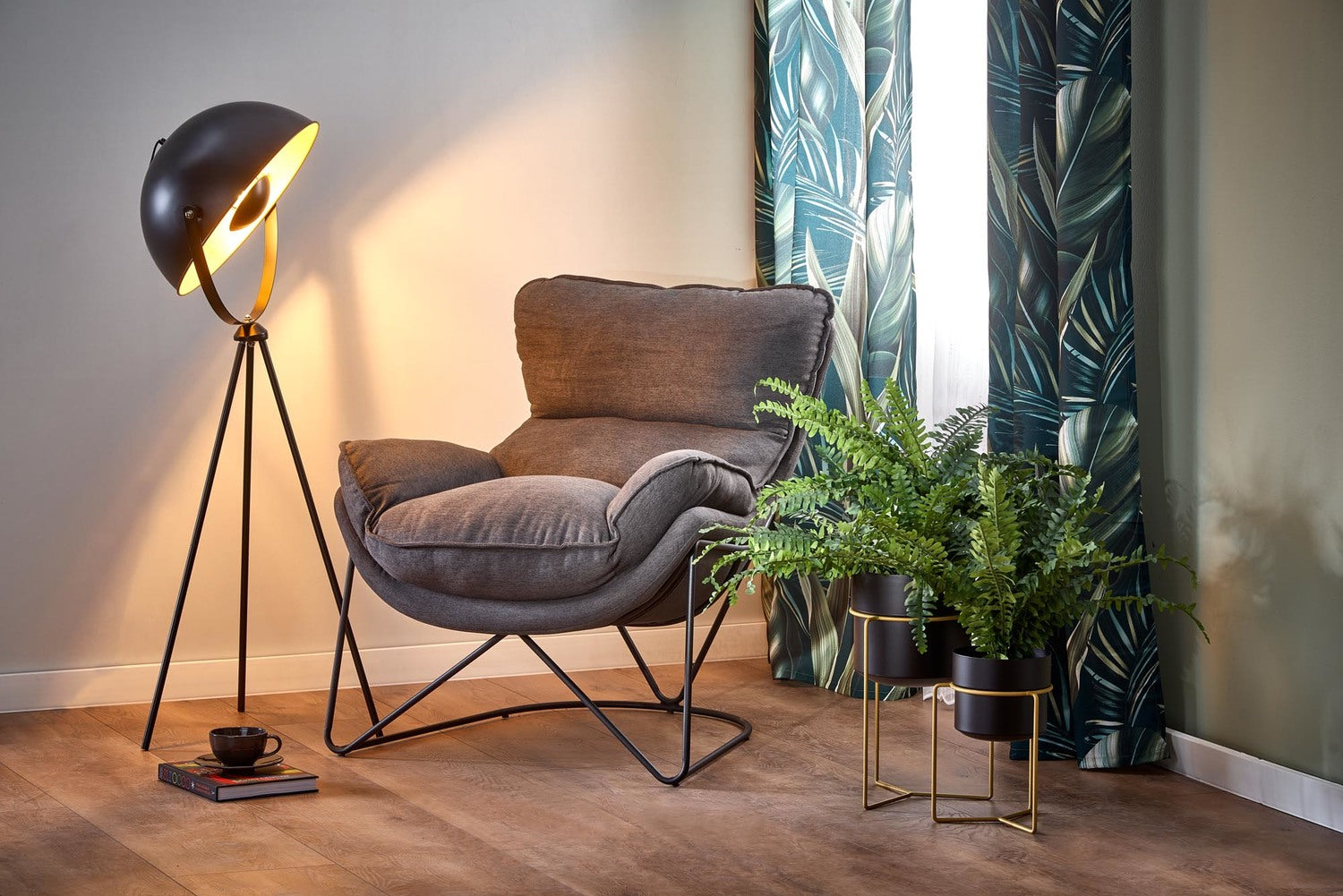 Krēsls Volt 75/88/85/52 cm tumši pelēks - N1 Home