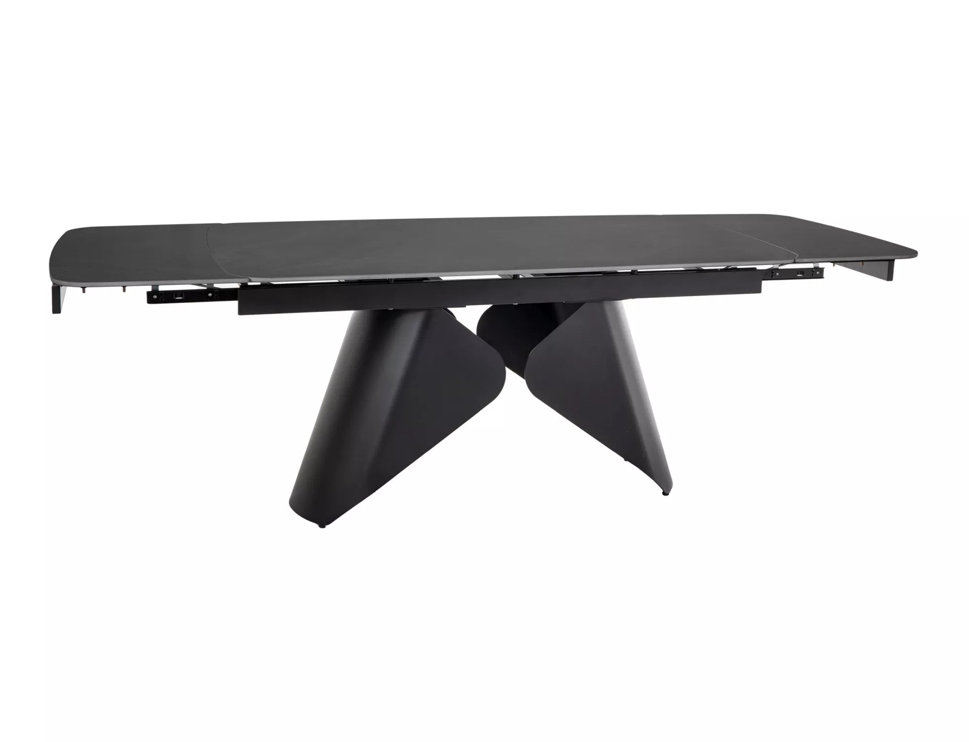 Galds Armon 75/90/160-240 cm melns/melns - N1 Home