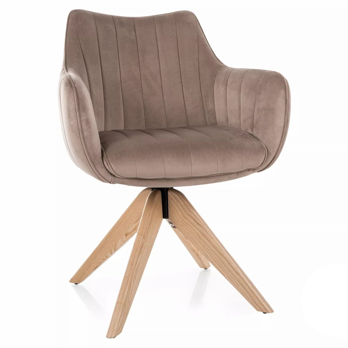 Krēsls Azali 61/86/44 cm tumši bēšs/ozols - N1 Home