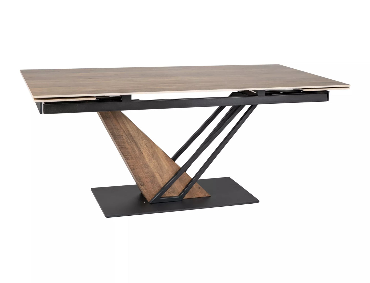 Galds Geno 160(180)-240/90/75 cm ozols/koka efekts - N1 Home