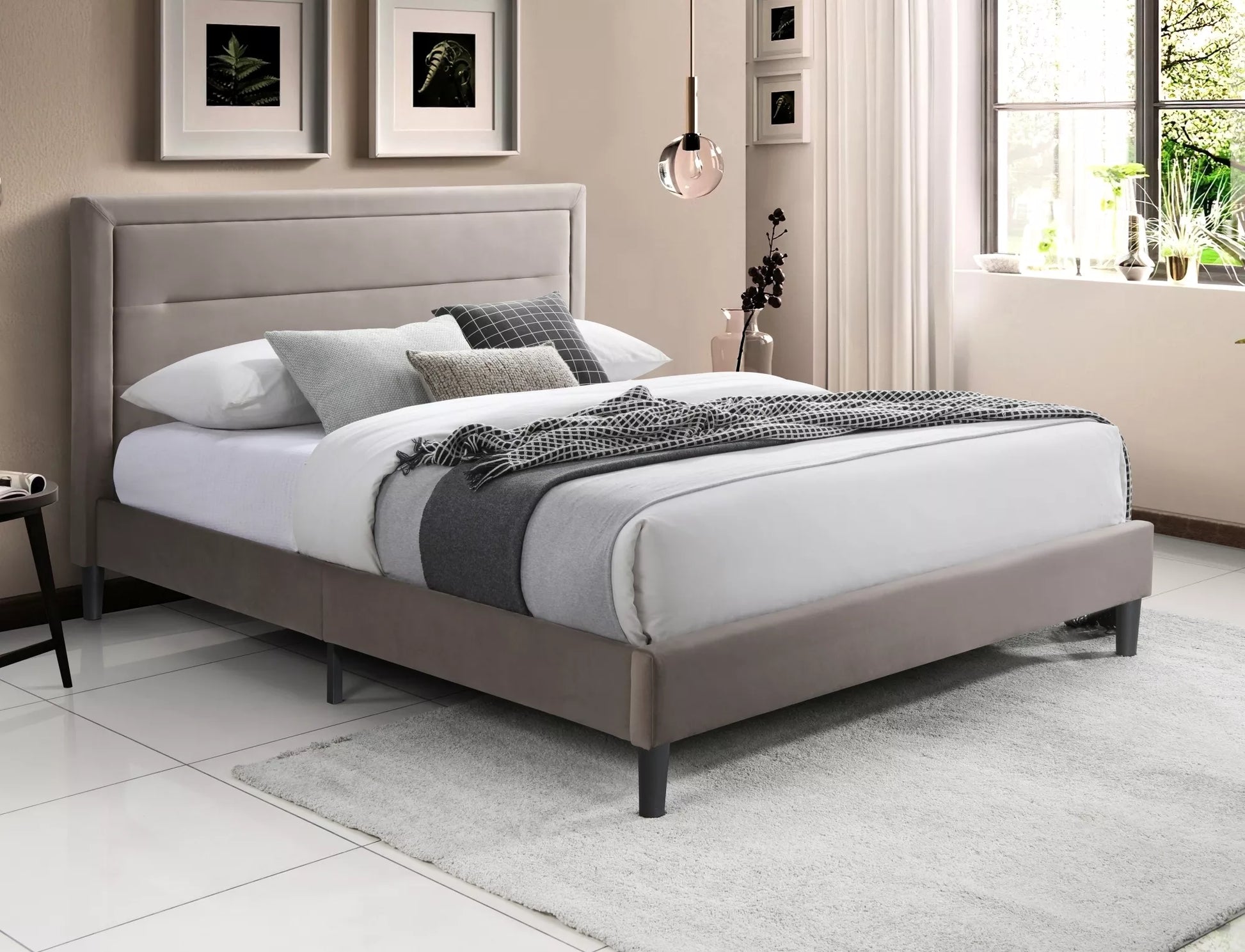 Gulta Malagi 140/160 x 200 cm bēšs - N1 Home