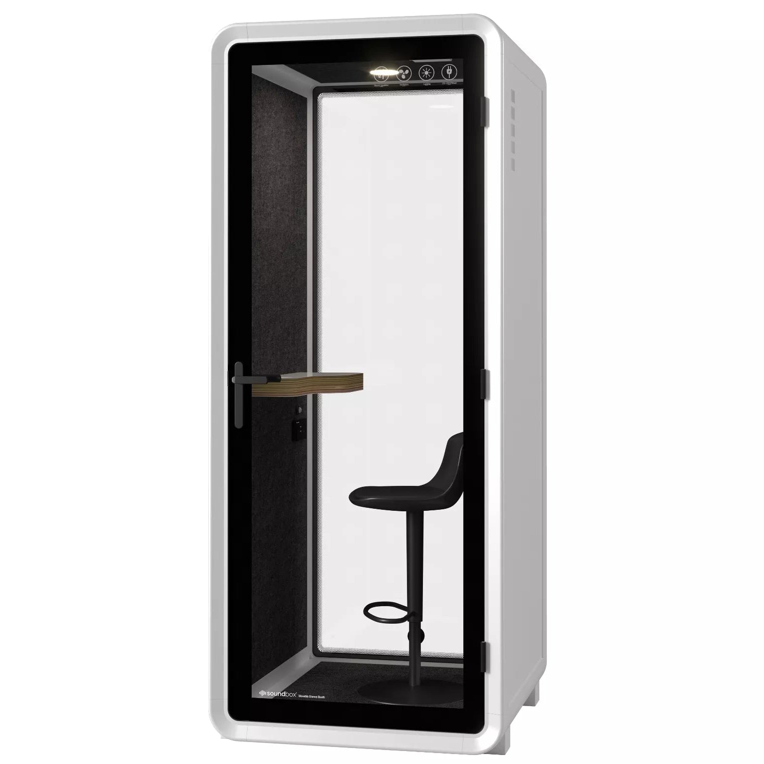 Akustika mierigs kabīne Cubo 234/100/96 balts/pelēks - N1 Home