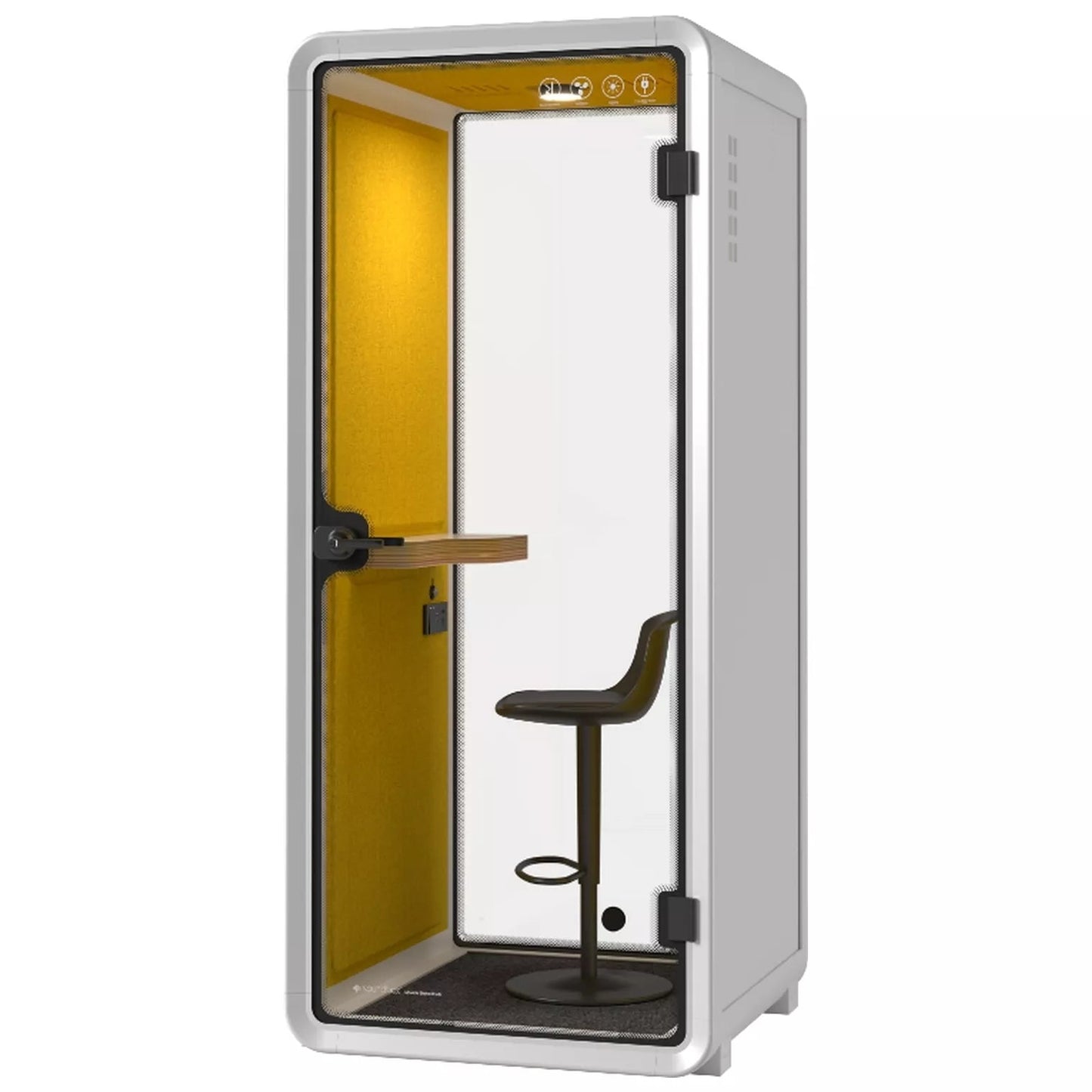 Akustika mierigs kabīne Cubo 234/100/96 balts/dzelts - N1 Home