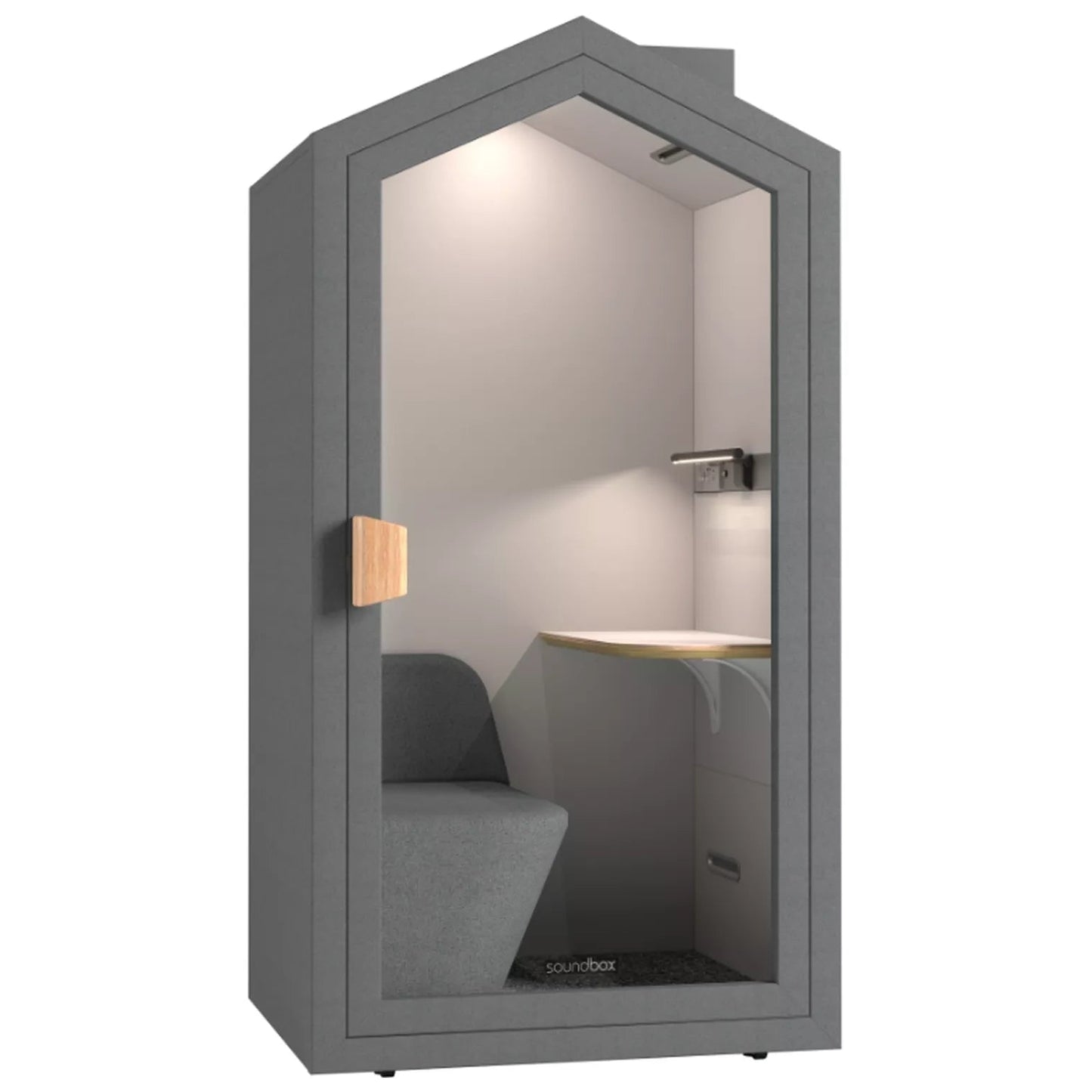 Akustika mierigs kabīne Mon 210/110/90 cm storm - N1 Home