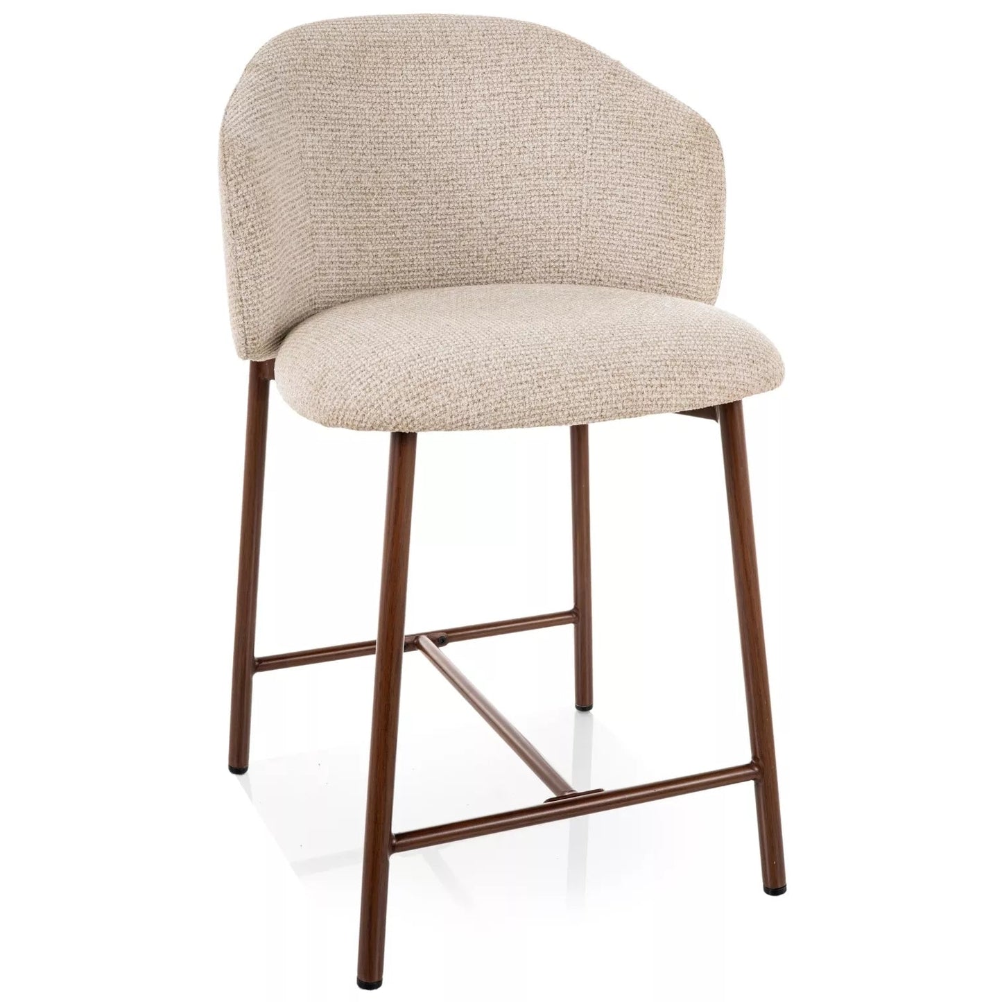 Bāra krēsls Osara 88/54/60 cm gaiši bēšs/rieksts