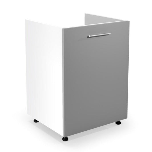 Virtuves izlietes skapis 60/82/52 cm pelēks - N1 Home