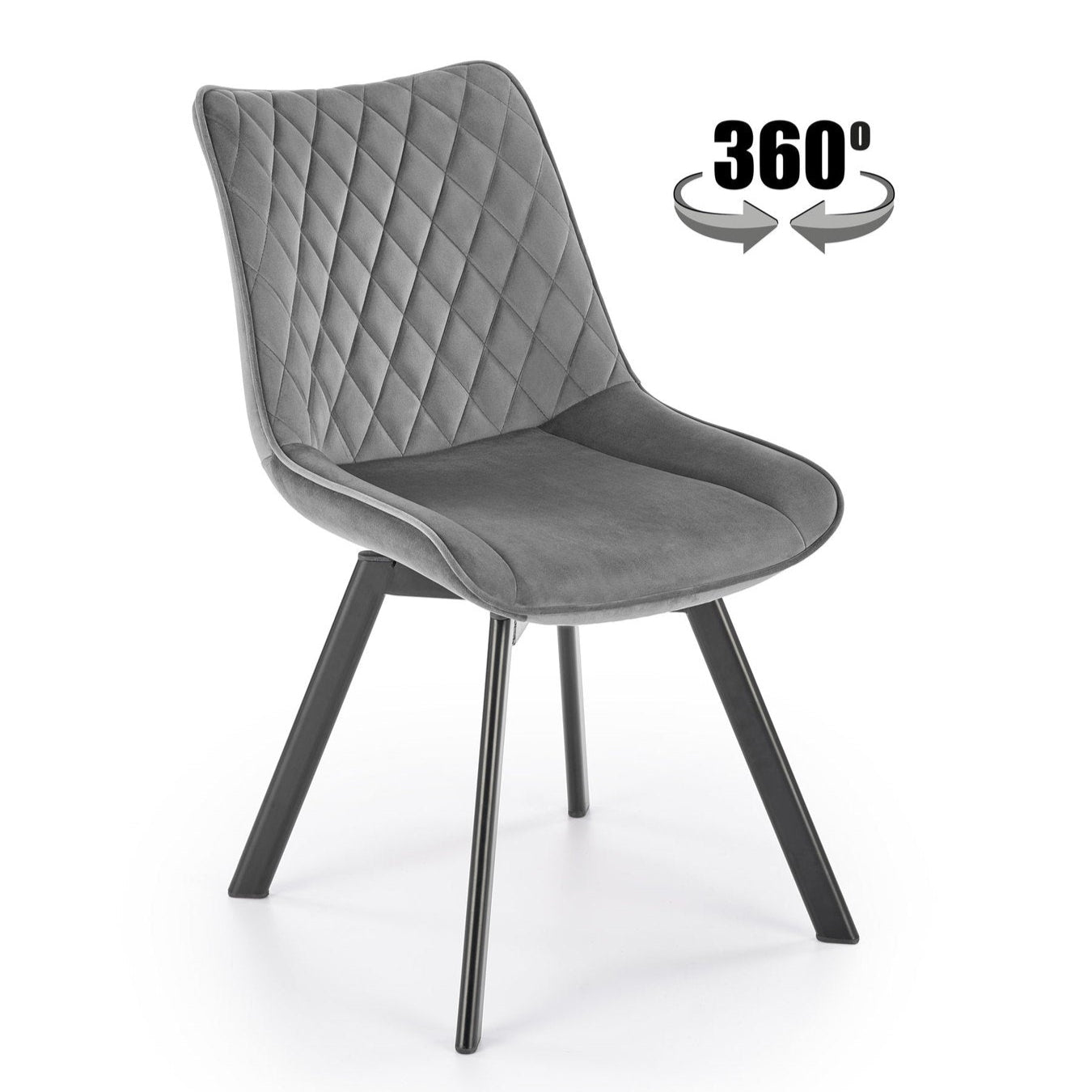 Krēsls Boka 46/61/84/48 cm pelēks - N1 Home