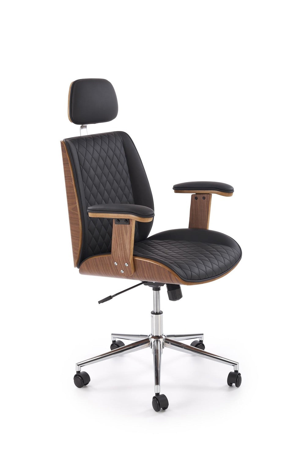 Krēsls Timba 72/68/114-122/46-54 cm valrieksts/melns