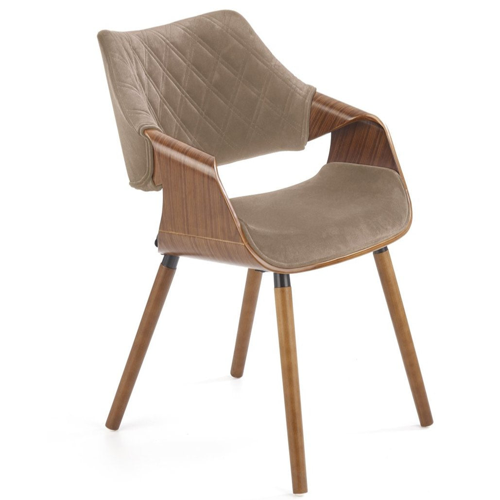 Krēsls Gora 56/55/77/47 cm valrieksts / bēšs - N1 Home