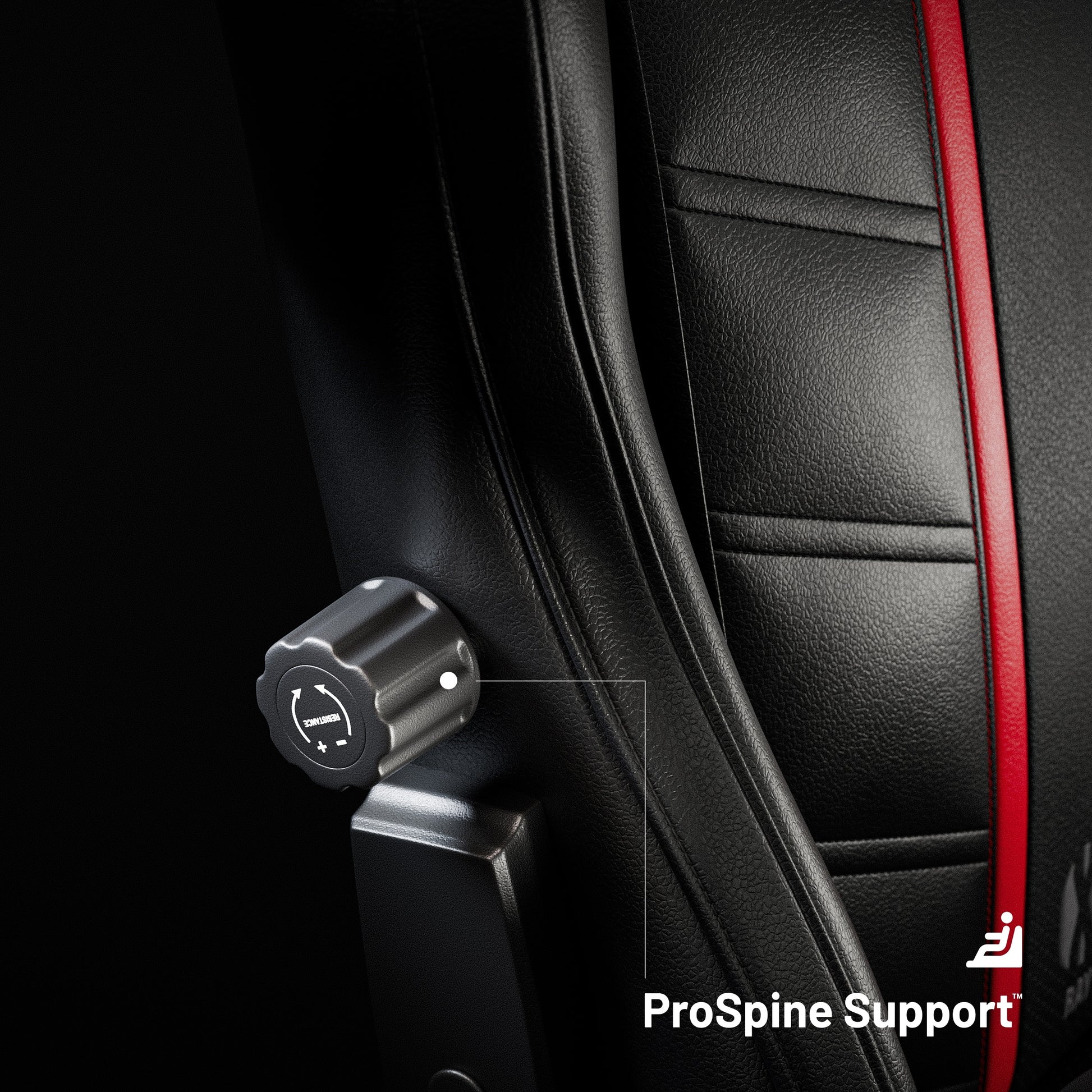 Krēsls X - Ra 125 - 135/68/57; 135 - 145/ 73/63 cm melns/sarkans - N1 Home