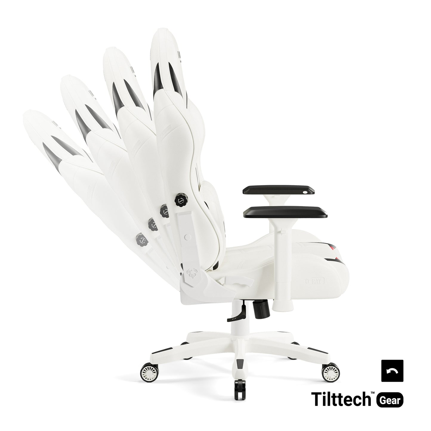 Krēsls X - Ra 125 - 135/68/57; 135 - 145/ 73/63 cm balts/melns - N1 Home