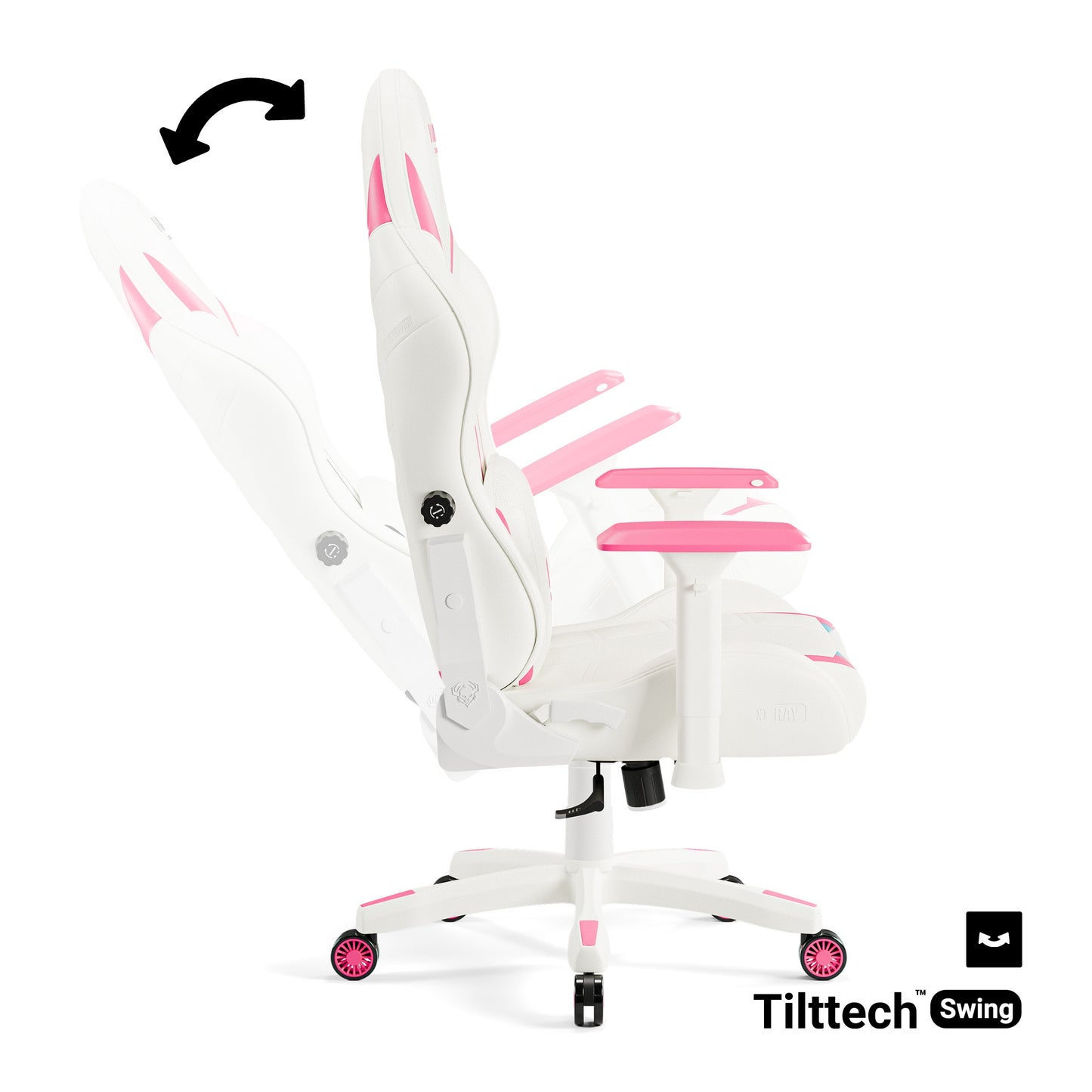 Krēsls X - Ra 125 - 135/68/57 rozā/balts - N1 Home