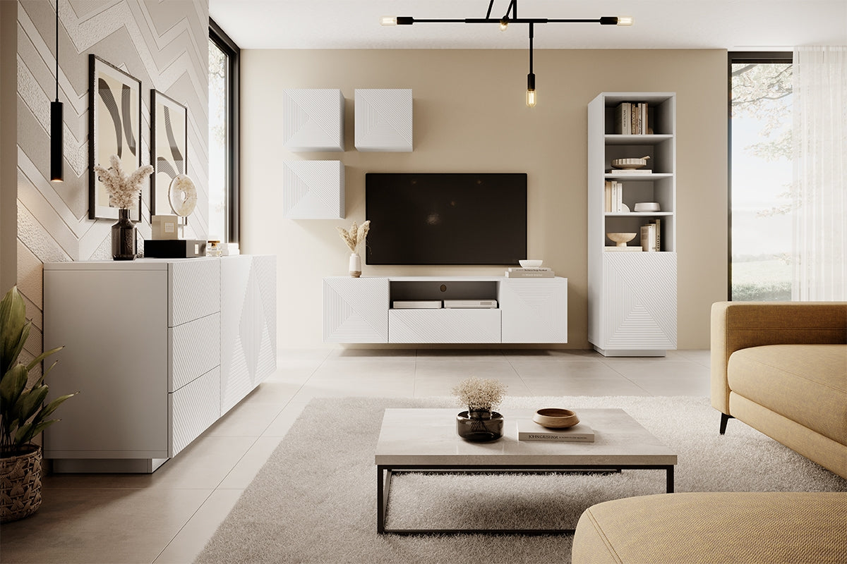 Skapis OSLO 180/43/50 matēts balts - N1 Home