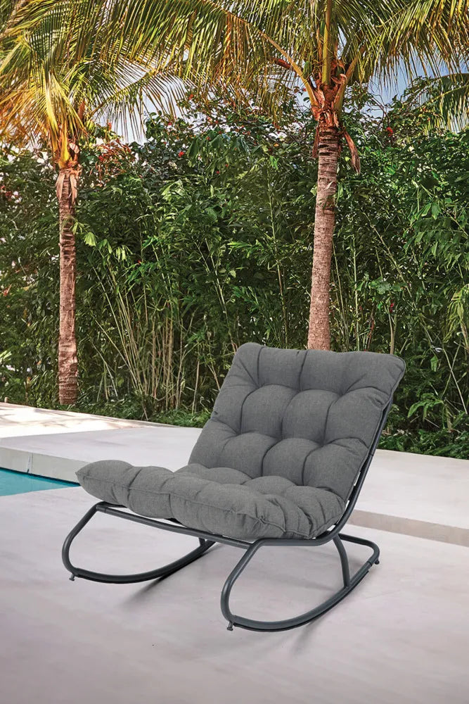 Šūpuļkrēsls Aga 71/115/73 cm  tumši pelēks - N1 Home