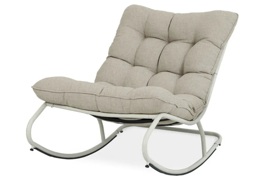 Šūpuļkrēsls Aga 71/115/73 cm gaiši pelēks - N1 Home