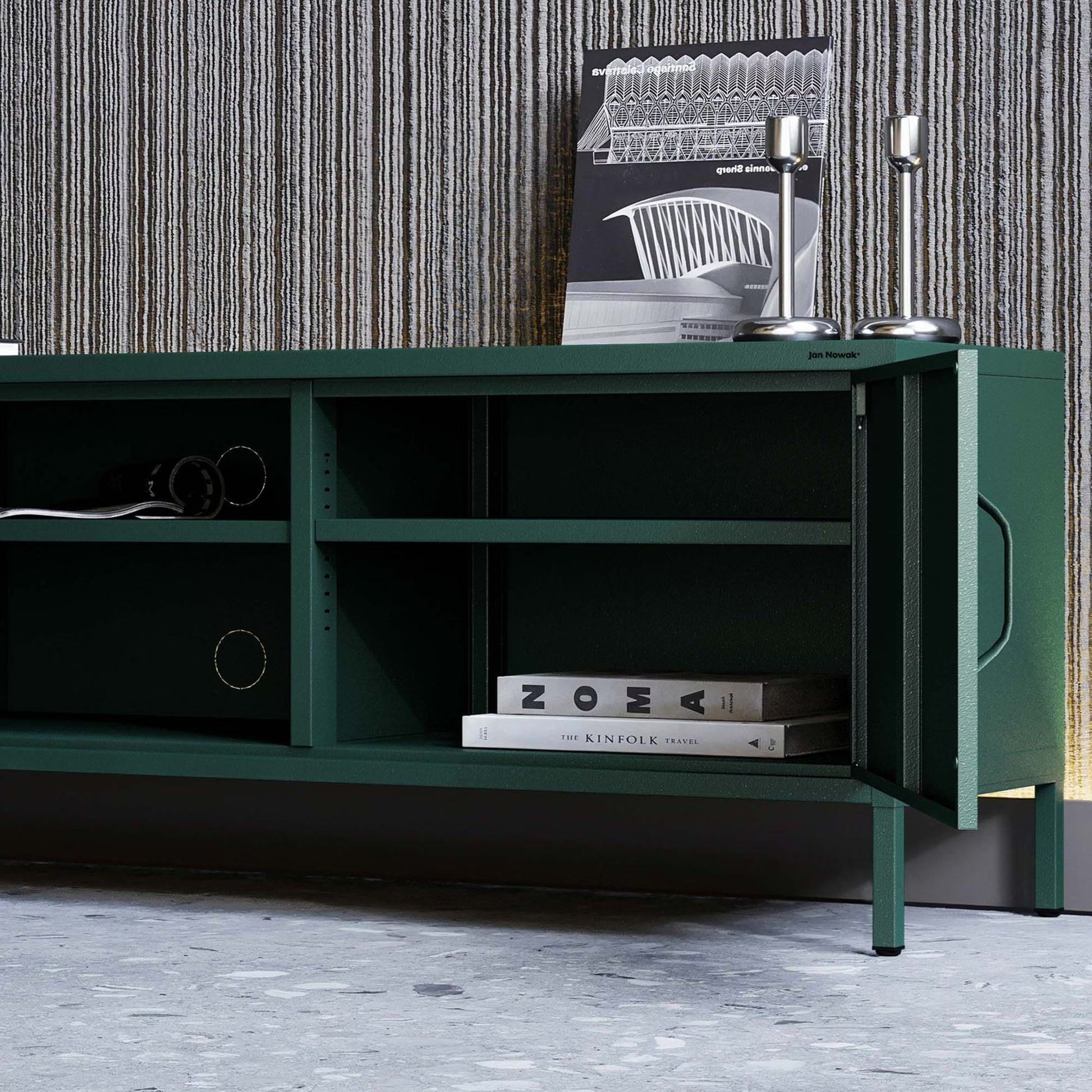 TV skapis/kumode Rosars 170/40/50 cm zaļš - N1 Home