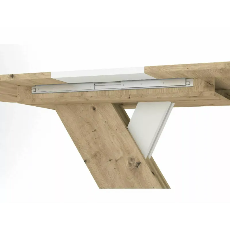 Galds Exelent 140-180/85/76 cm  kašmirs/torro cremona ozols - N1 Home