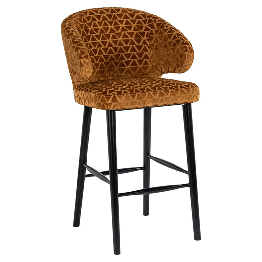 Bāra krēsls Indigo Richmond Interiors 110/62/62 cm Triangle 2013 old gold - N1 Home