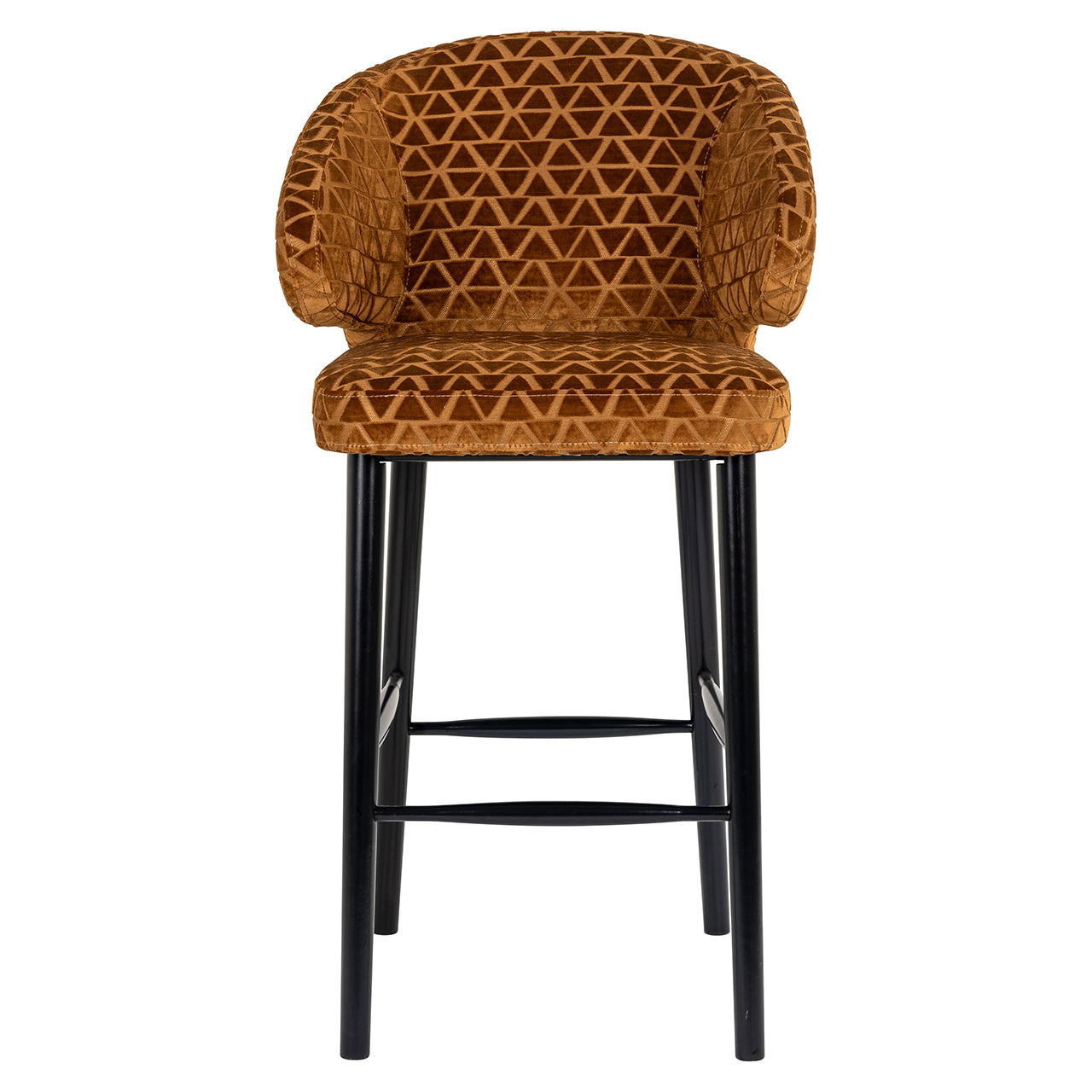 Bāra krēsls Indigo Richmond Interiors 110/62/62 cm Triangle 2013 old gold - N1 Home